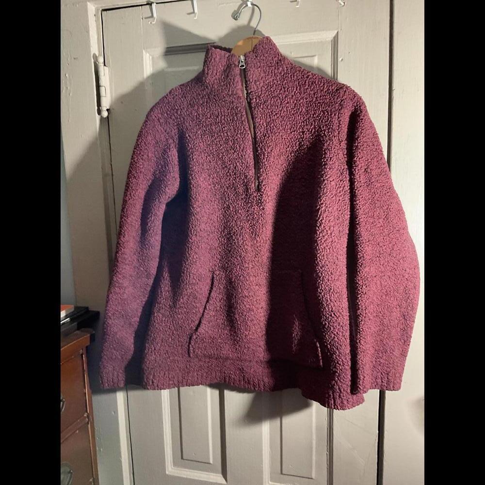 Naturals Cozy Zip-Up Fleece Pullover - Perfect for Cold Weather MEDIUM - Picture 2 of 7